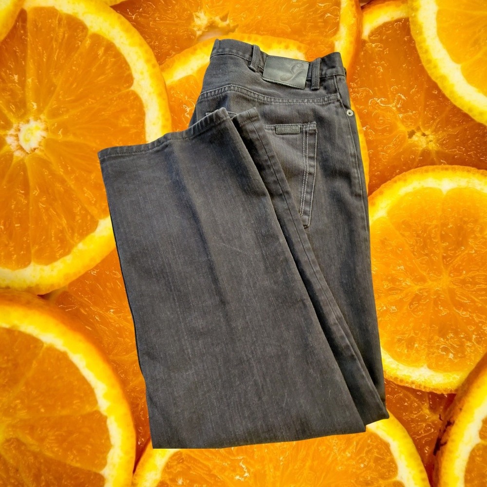 Sean John Hamilton Relaxed Fit Jeans Mens 38x32 Faded Black Premium Denim Cotton